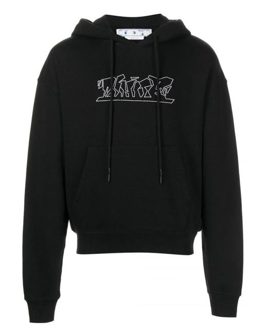 Off-White c/o Virgil Abloh Figure Of Speech Hoodie in Black