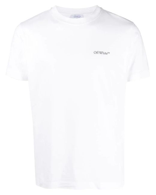 Off-White c/o Virgil Abloh White Off- Scratch Arrow Logo Print T-Shirt for men