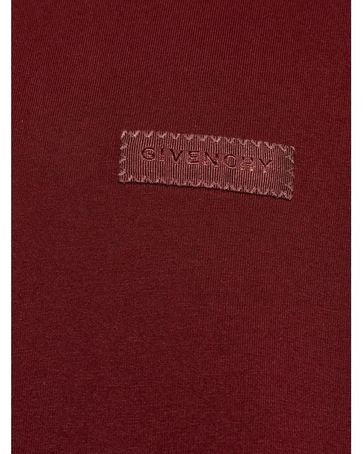 Givenchy Red Logo Patch T-Shirt for men