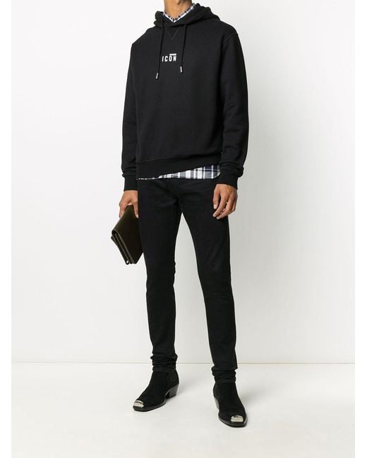 DSquared² Blue Mini Icon Hoodie for men
