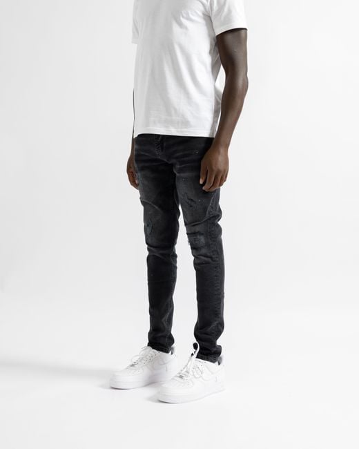 Magrit Gray Marseille Ripped Jeans for men