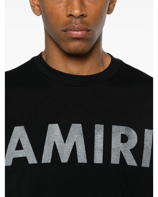 Amiri Black Stencil Tee for men