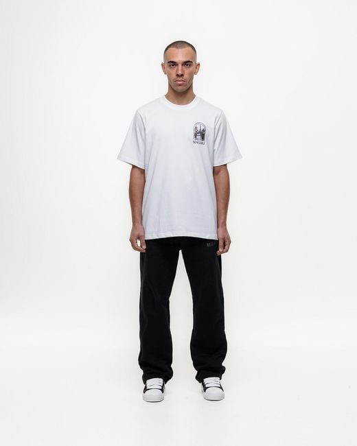 Magrit White Archway Printed T-Shirt for men