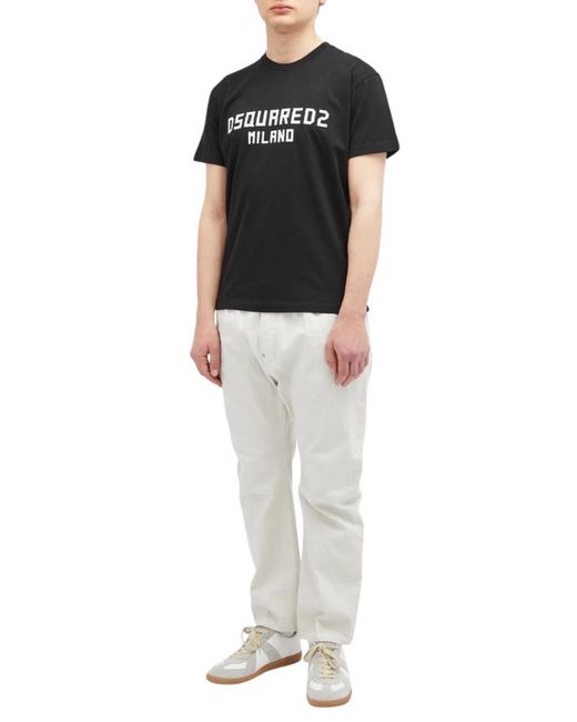 DSquared² Black Milano Cool Fit T Shirt for men