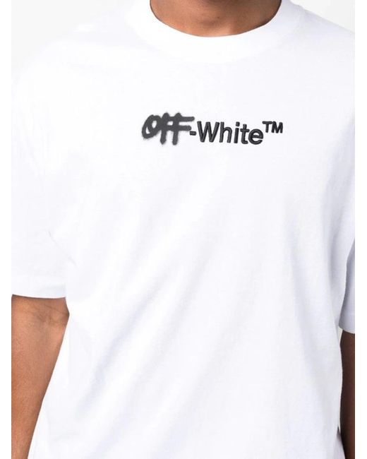 Off-White c/o Virgil Abloh White Off- Helvetica Over-Sized T-Shirt for men