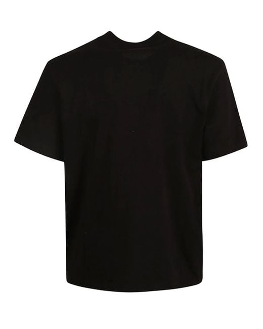 Amiri Black Staggered Logo Print T-Shirt for men