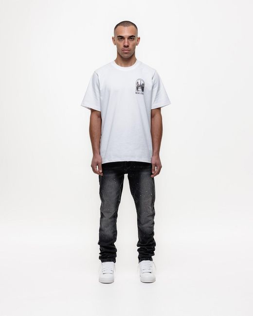 Magrit Gray Ombre Slim Jeans for men