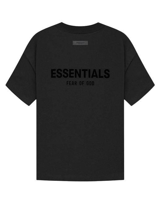 Fear Of God Black Essentials T-Shirt (Ss22) for men