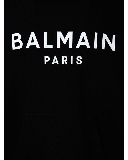 Balmain Black Sweatshirt With Logo for men