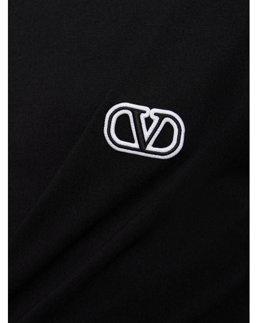 Valentino Black Vlogo Signature Patch T-Shirt for men