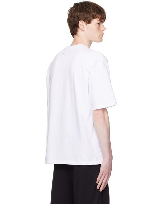 Amiri White Ma Logo Skater Oversized T-Shirt for men