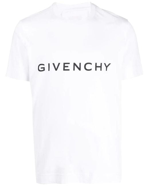 Givenchy White Archetype T-shirt for men