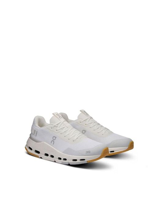 On Shoes White Cloudnova Form 2 Trainers for men