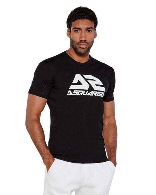 DSquared² Black Bold Logo Cool Fit T-Shirt for men
