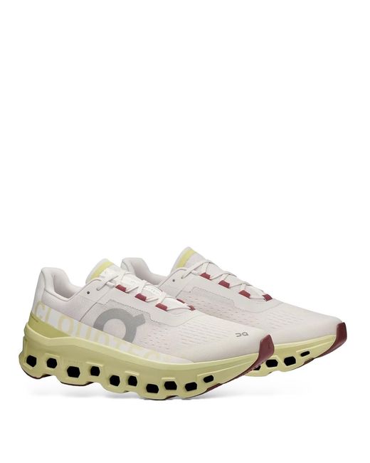 On Shoes White Cloudmonsters Trainers for men