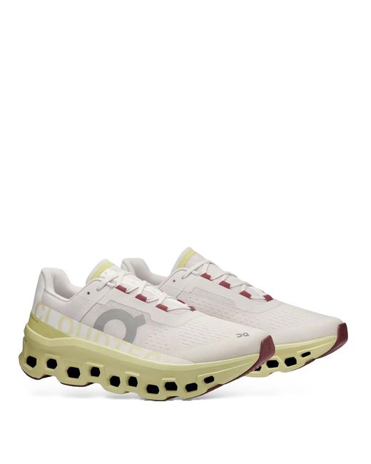 On Shoes White Cloudmonsters Trainers for men