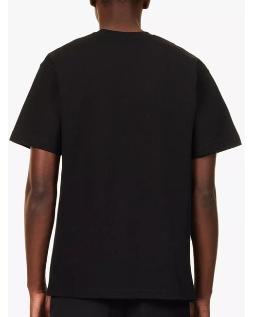 Gucci Black Interlocking Blur Logo T-Shirt for men