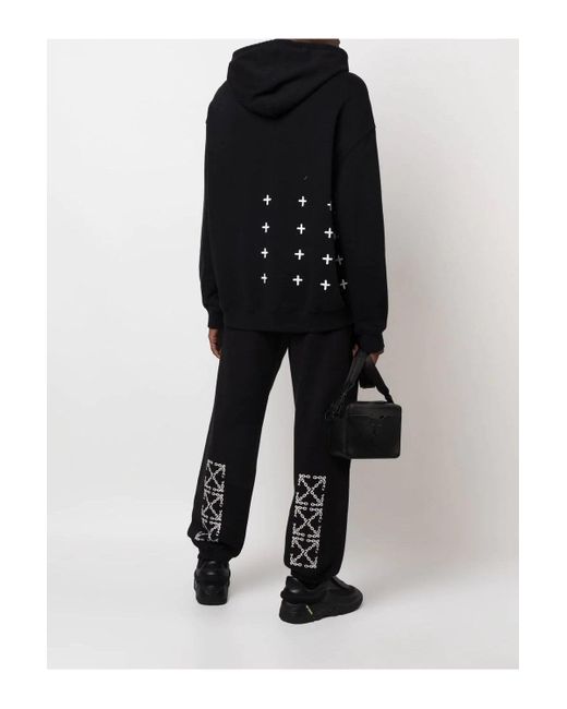 Off-White c/o Virgil Abloh Black Chain Arrows Printed Joggers for men