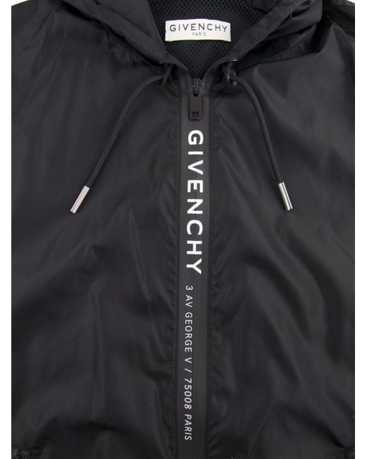 Givenchy Av George V Windbreaker Jacket in Black for Men Lyst UK