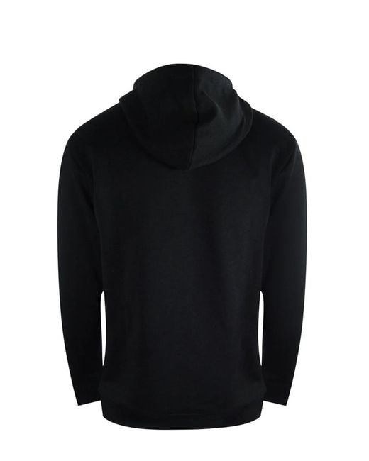 Love Moschino Black Iconic Bold Logo Hoodie for men
