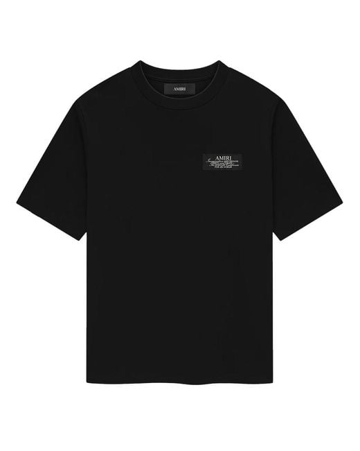 Amiri Black Spirit Logo T-Shirt for men