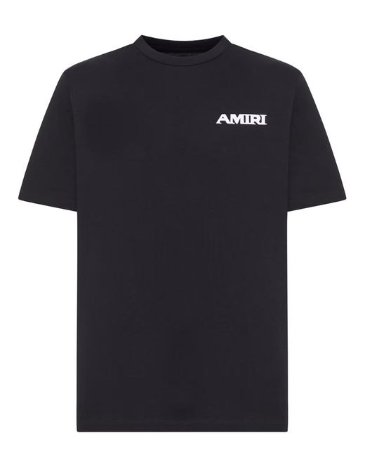 Amiri Black Sports Logo T-Shirt for men