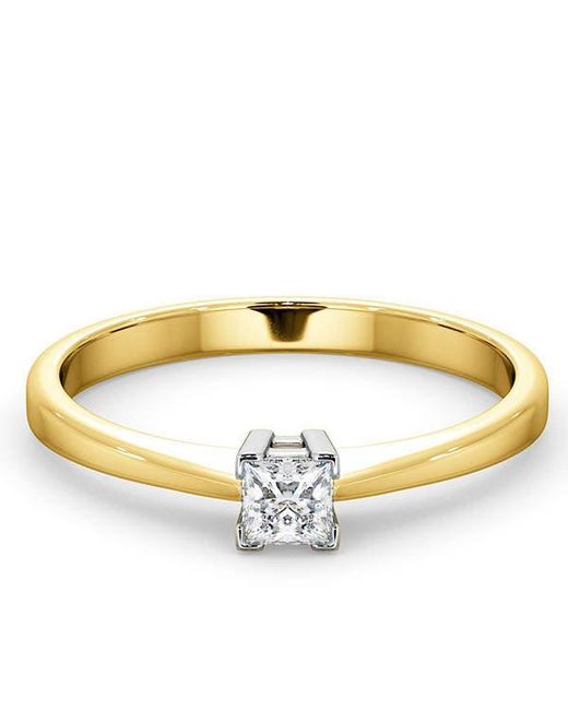 The Diamond Store Metallic Certified Lauren 18K Diamond Engagement Ring 0.25Ct-G-H/Si