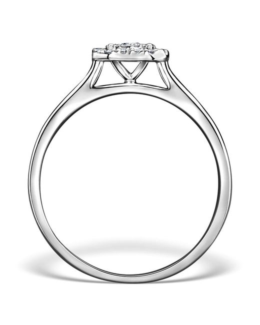 The Diamond Store Metallic 0.25Ct Lab Diamond Engagement Ring 9K Galileo