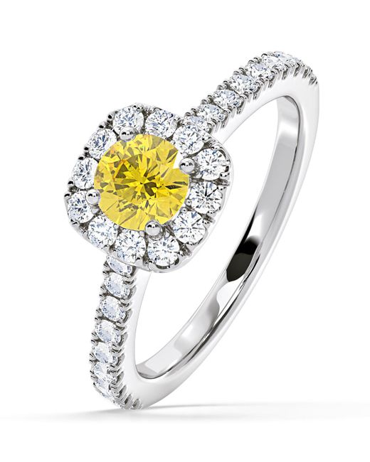 The Diamond Store Metallic Elizabeth Lab Diamond 1.00Ct Halo Ring