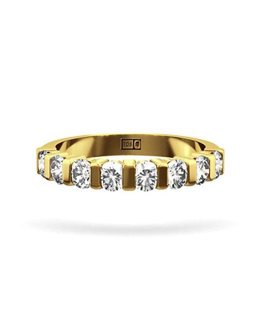 The Diamond Store Metallic Hannah 18K Diamond Eternity Ring 0.50Ct H/Si