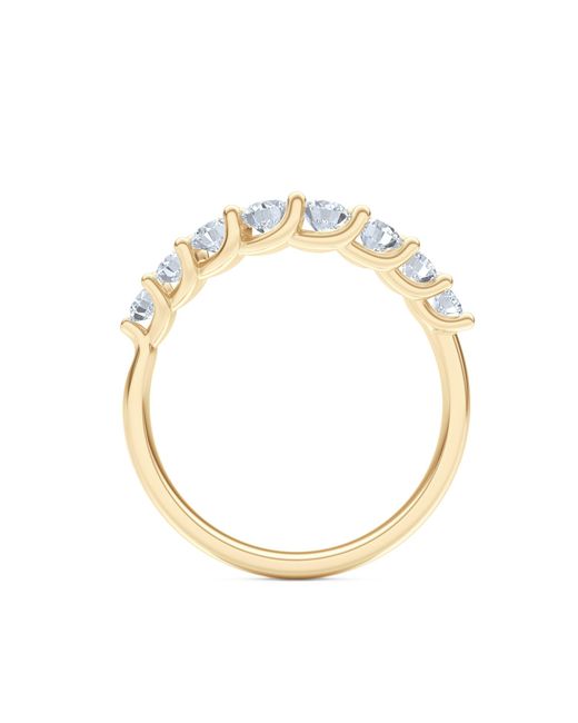 The Diamond Store Metallic Legacy 0.90Ct Round Cut Lab Diamond Half Eternity Ring