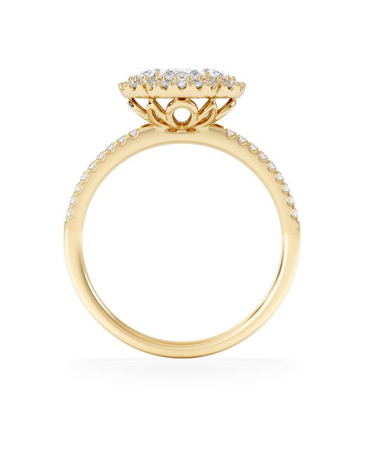 The Diamond Store White Alegria 1.00Ct Lab Diamond Halo Ring