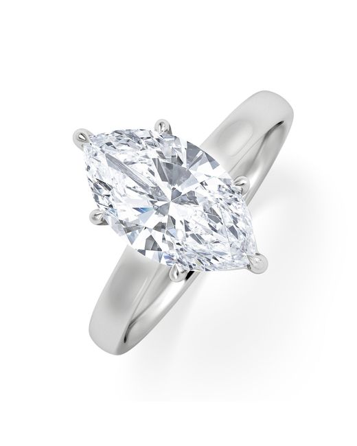 The Diamond Store White Amora Marquise 2.00Ct Lab Diamond Engagement Ring F/Vs Set