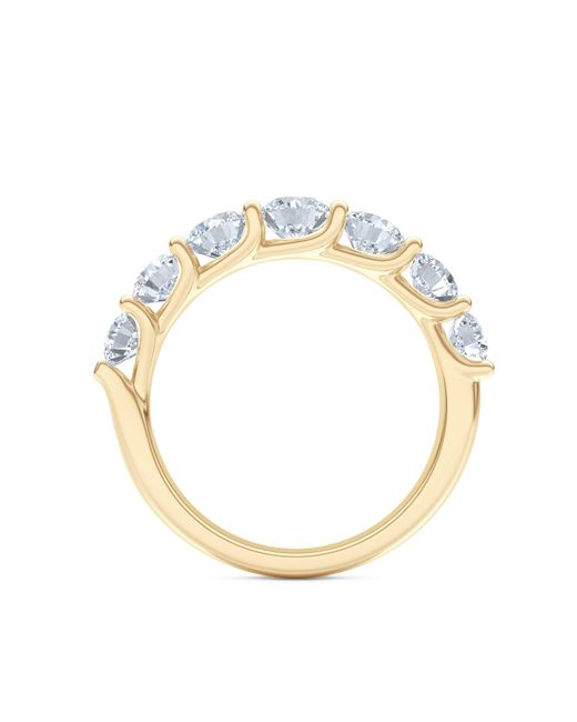 The Diamond Store Metallic Legacy 2.00Ct Round Cut Lab Diamond Half Eternity Ring