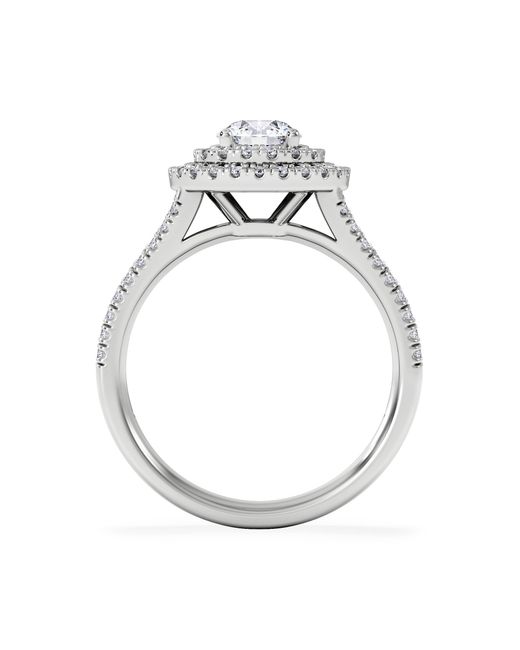 The Diamond Store White Camilla Gia Diamond Halo Engagement Ring