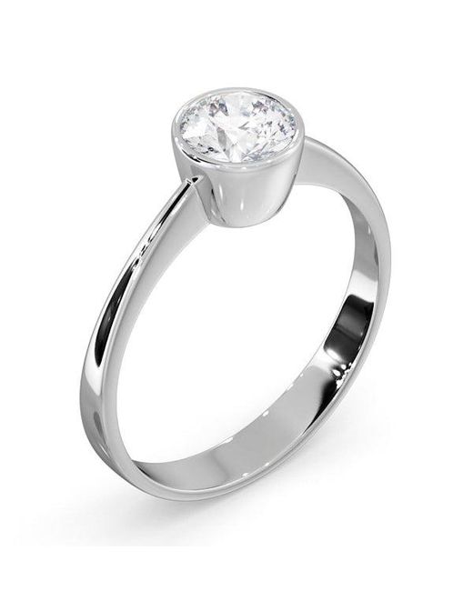 The Diamond Store Metallic Emily Engagement Ring 0.75Ct