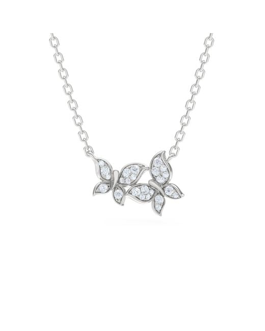 The Diamond Store Metallic Papillon 0.20Ct Lab Diamond Necklace