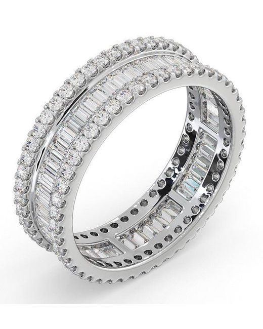 The Diamond Store Metallic Eternity Ring Katie Diamond 2.00Ct G/Vs