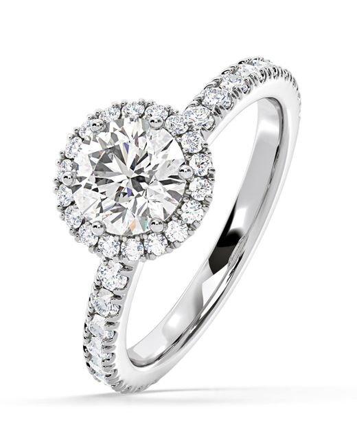 The Diamond Store Metallic Alessandra Gia Diamond Engagement Ring 1.60Ct G/Vs2