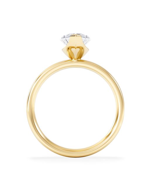 The Diamond Store Metallic Origin 2.00Ct Marquise Cut Lab Diamond Solitaire Engagement Ring