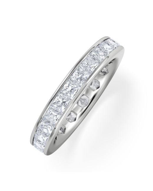 The Diamond Store White 3Ct G/Vs Diamond Full Band Ring for men