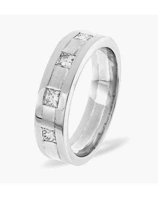 The Diamond Store Metallic Lauren 0.35Ct G/Vs Diamond And Wedding Ring for men