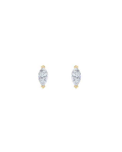 The Diamond Store Metallic 2.00Ct Marquise Cut Lab Diamond Stud Earrings
