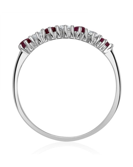 The Diamond Store Metallic Ruby 0.30Ct And Diamond 9K Ring