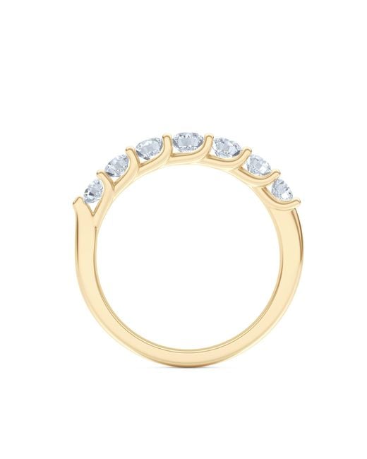The Diamond Store Metallic Legacy 1.00Ct Round Cut Lab Diamond Half Eternity Ring