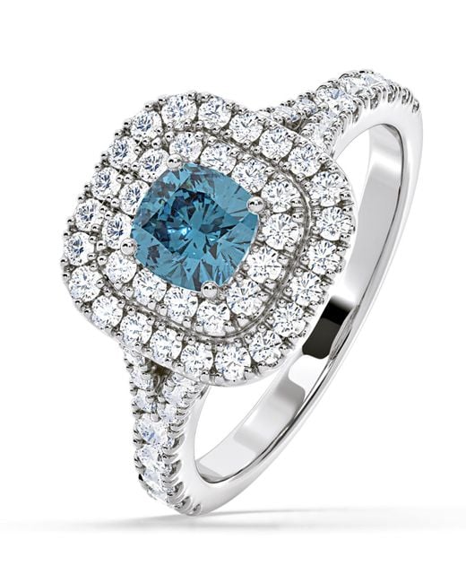 The Diamond Store Metallic Anastasia Lab Diamond 1.30Ct Halo Ring