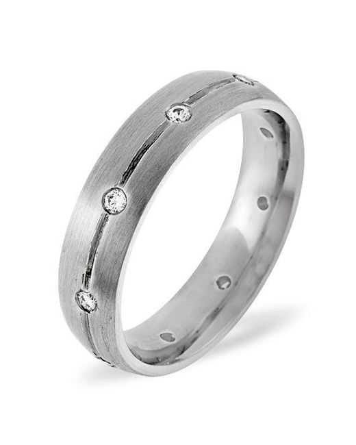 The Diamond Store Metallic 0.14Ct H/Si Diamond Dress Ring for men