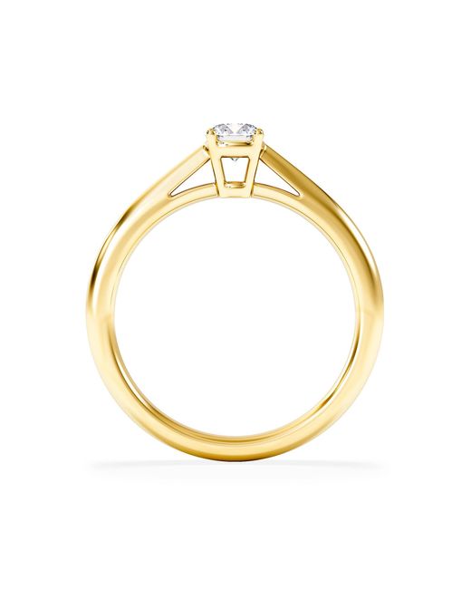 The Diamond Store Metallic Engagement Ring Certified Elysia 18K Diamond 0.33Ct
