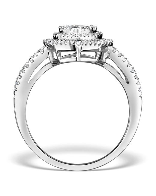 The Diamond Store White Halo Engagement Ring Galileo With 1Ct Of Diamonds