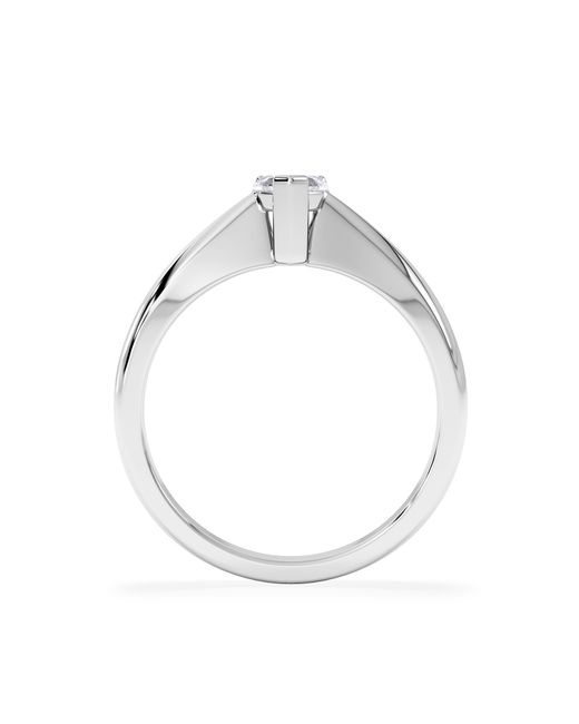 The Diamond Store White Naomi Heart Cut Lab Diamond Engagement Ring 0.33Ct H/Si